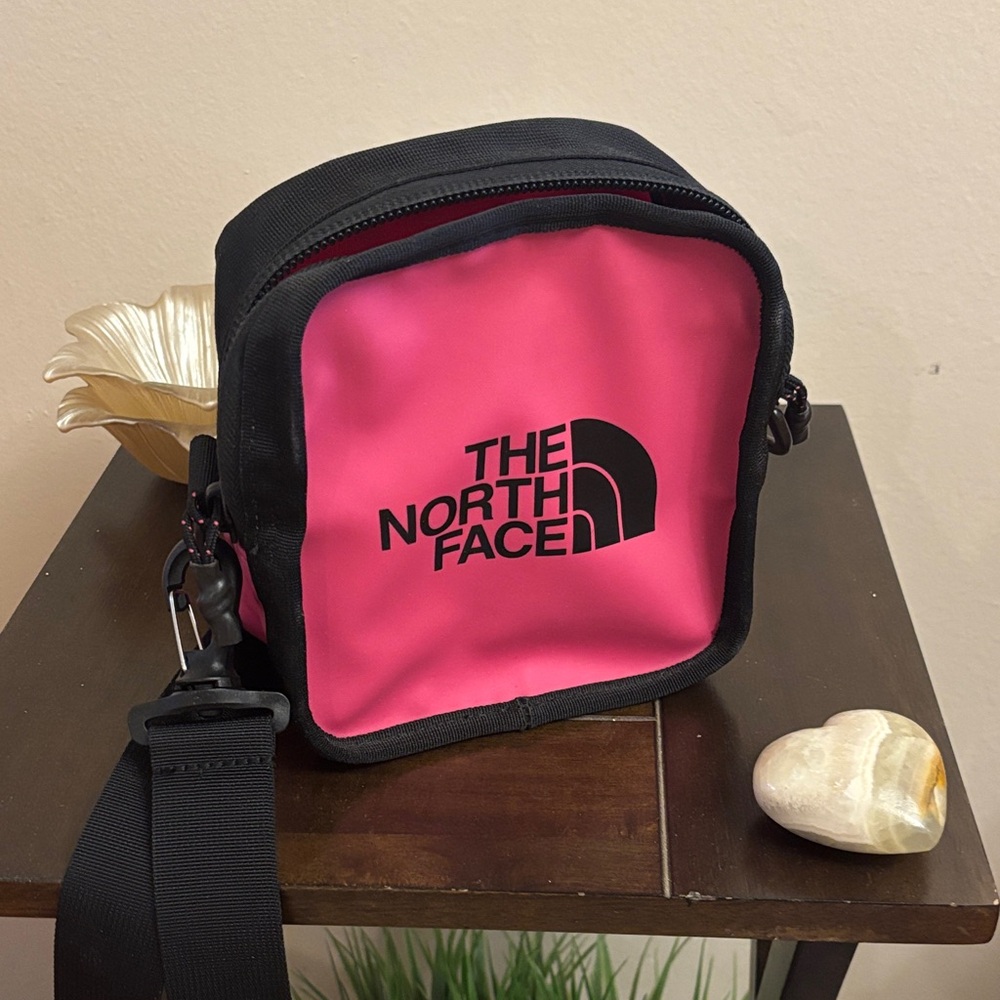 The North Face Black and Pink Belt Bag